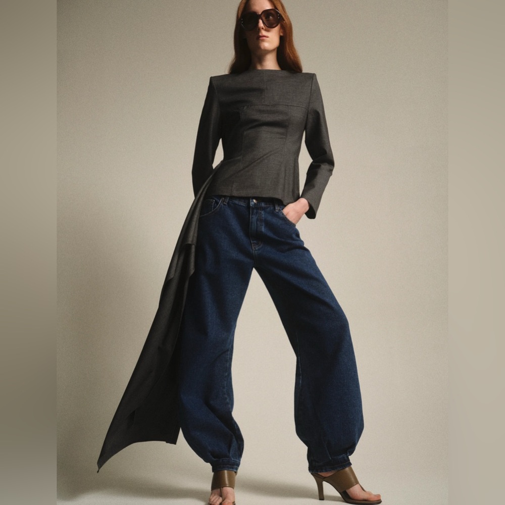 NWT Source Unknown Balloon Pants in Blue, Size M